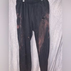 Bleach stained Nike joggers